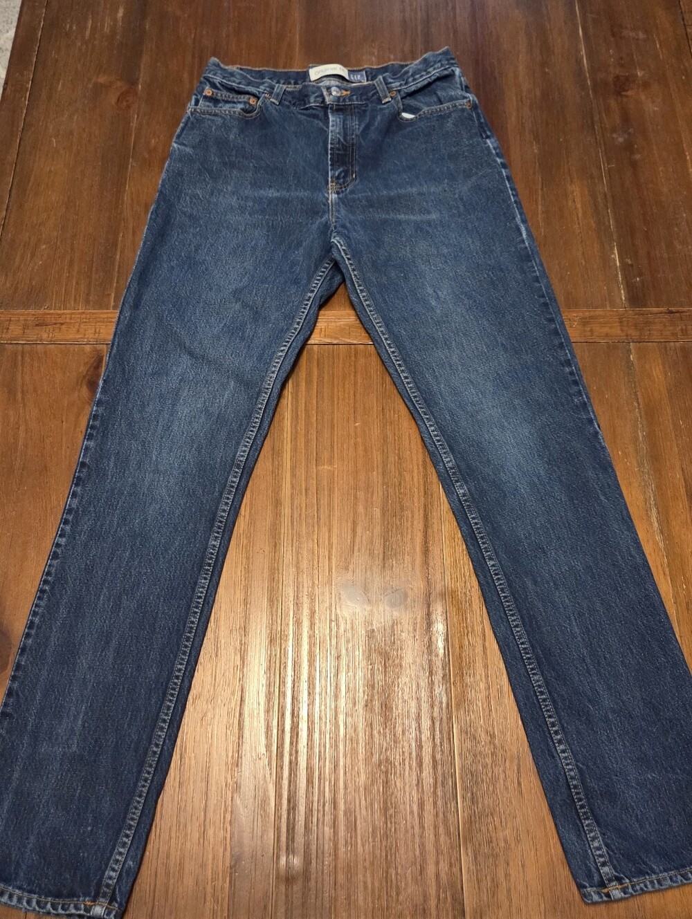 Vintage 90s Gap Original Fit Jeans 10 Long Made in USA High Rise Dec 1995